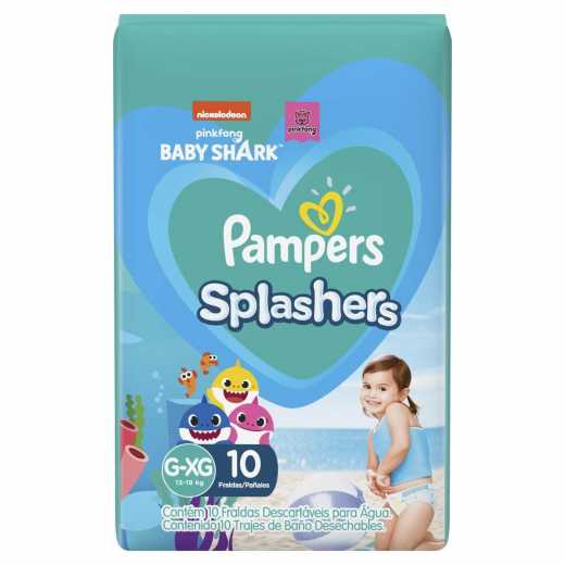 Pampers Splashers - Talle L - 10 Pañales