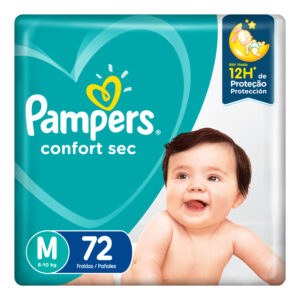 80348023 Pampers Confortsec Med Max 72 X 2