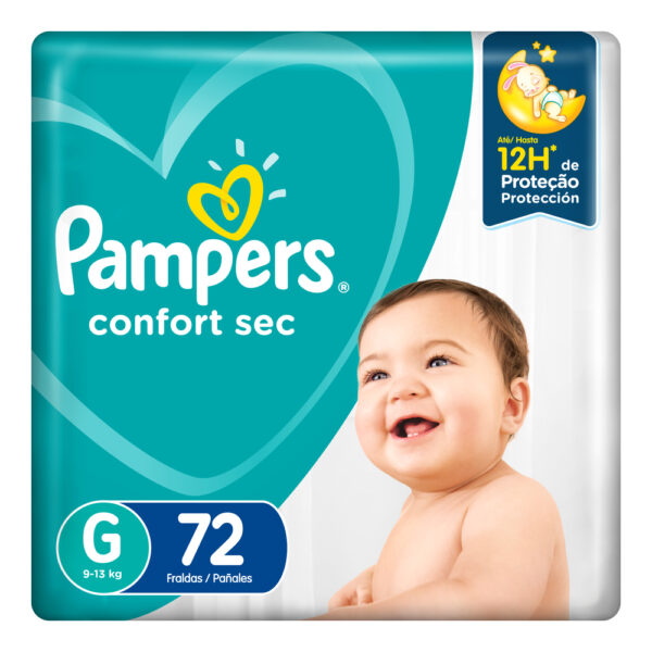 80348046 Pampers Confortsec Gde Max 72 X 2