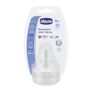 8058664058099 Chicco Tetina Well-being 0m+ Flujo Normal X2