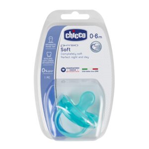 8058664051861 Chicco Silicona Physio Soft Sil 0-6m Blue