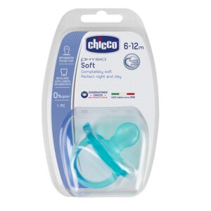 Chicco Silicona Physio Soft Sil 6-12/16m Blue