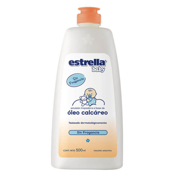 Oleo Calcareo Estrella Baby 500 Ml X 12 S/fragancia Con Extracto De Algodon