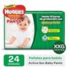 Pañales Huggies Active Sec Baby Pants Xxg X24