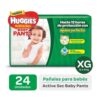 Pañales Huggies Active Sec Baby Pants Xg X24