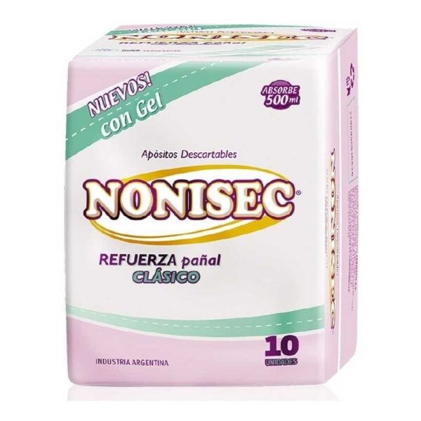 Nonisec Aposito Refuerza Pañal Adulto Clasico C/gel X 10 Unid