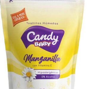 Candy Toallitas Humedas Manzanilla Doy Pack X 50u