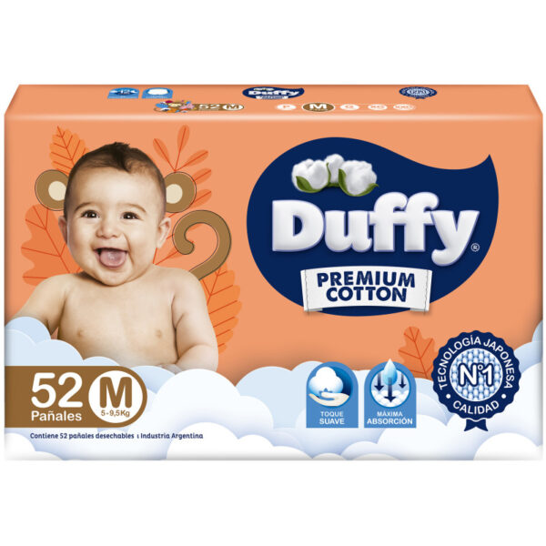 Pañal Bebe Duffy Premium M X 52 Un.