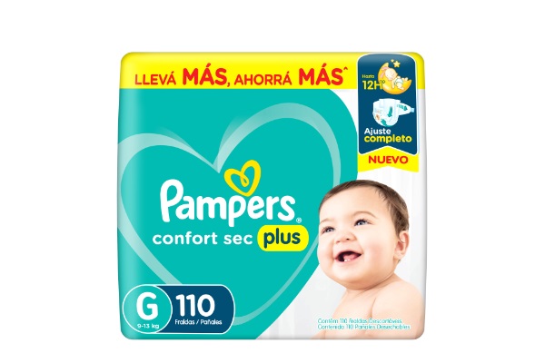 80685377 Pampers Confortsec Gde Xtr 110 X 2