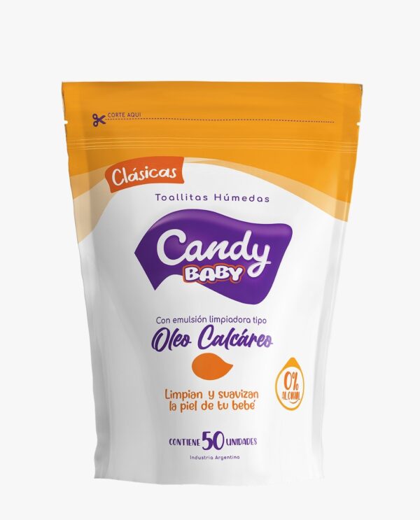 Candy Toallitas Humedas Oleo Calcareo Clasicas D.pack X50