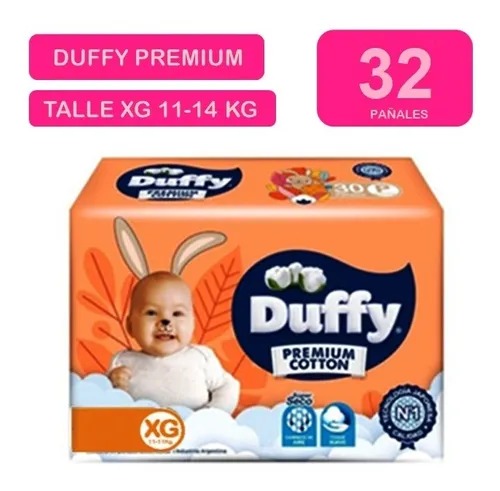 Pañal Bebe Duffy Premium Xg X 32 Un.