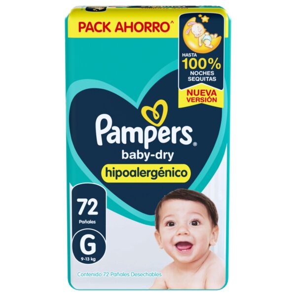 80748932 Pampers Babydry Gde 72 X 2
