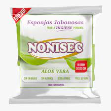 Nonisec Esponja Jabonosa Con Aloe Vera Medida(20x20cm)x10unid
