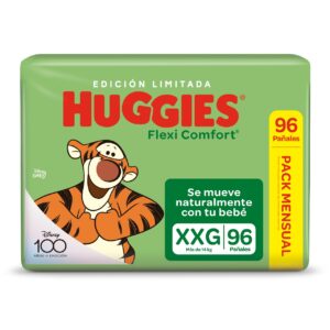 Pañales Huggies Flexi Comfort Pack Mensual Xxg X96