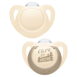 Nuk Chupetes For Nature Set X2 6-18 M Beige